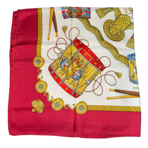 Hermes Hermès “Les Tambours” Silk Scarf 90cm Square - Picture 6 of 16